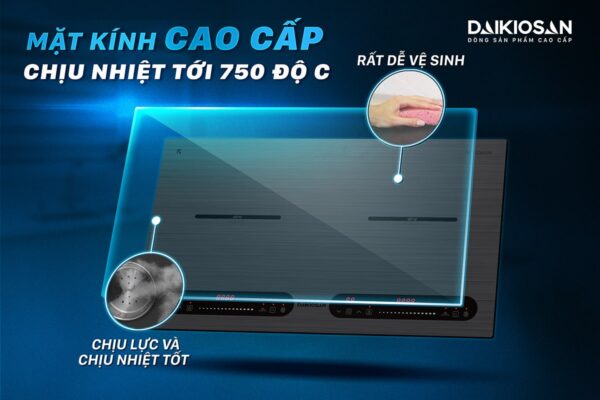 Daikiosan bếp từ đôi DKT-200006