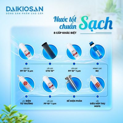 hệ thống lọc 8 cấp ưu việt